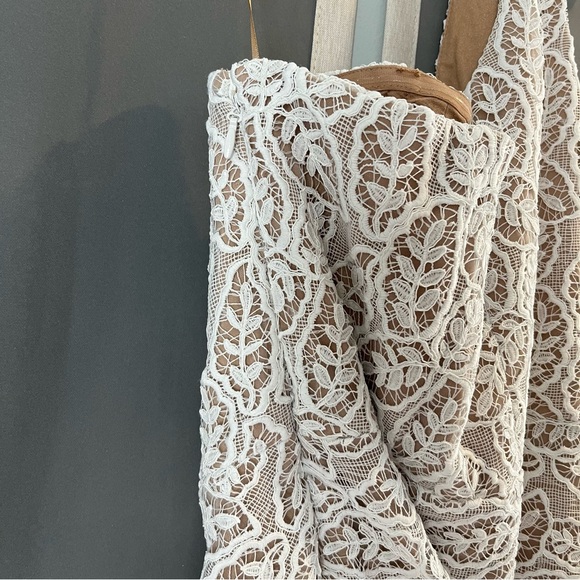 Dress the Population Magnolia One Shoulder Off-White Lace XXL Wedding Bridal EUC - Picture 11 of 15